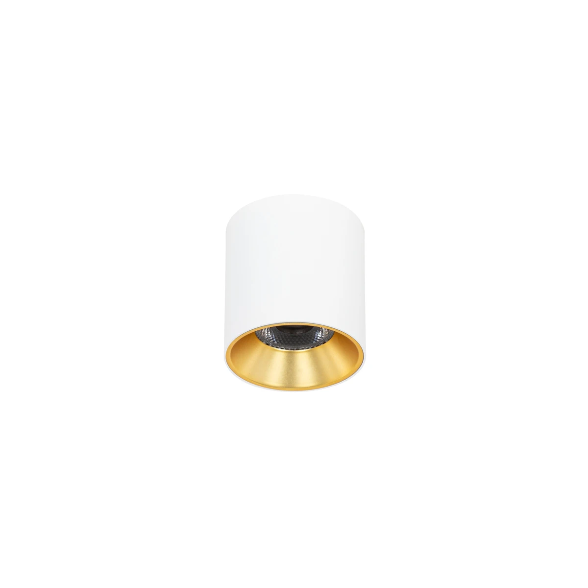 Ceiling light Altisma white/golden ø7.5