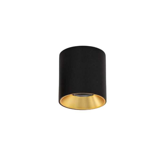 Ceiling light Altisma black/gold 3000K