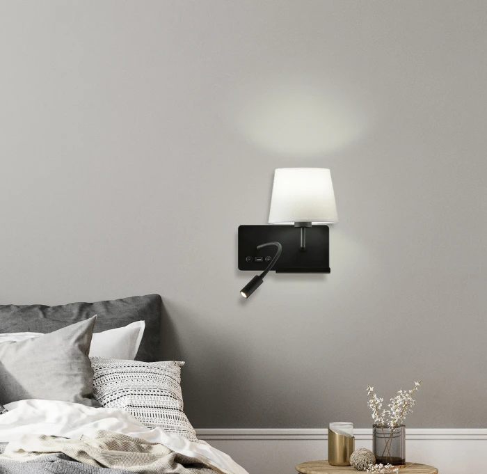 Wall directional light HOLD Black (right)