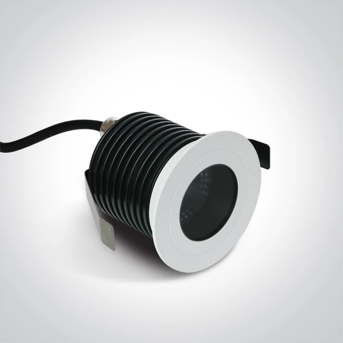6,5W 3000K įmontuojamas LED šviestuvas NAVI Niquel