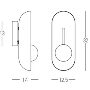 Lubinis šviestuvas ISIA TRIAC G100 3000K