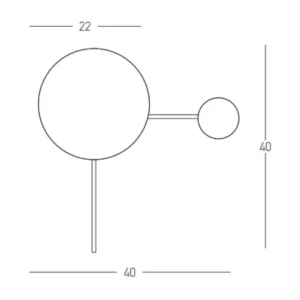 Pakabinamas šviestuvas Libra 90 IN MSE010100222