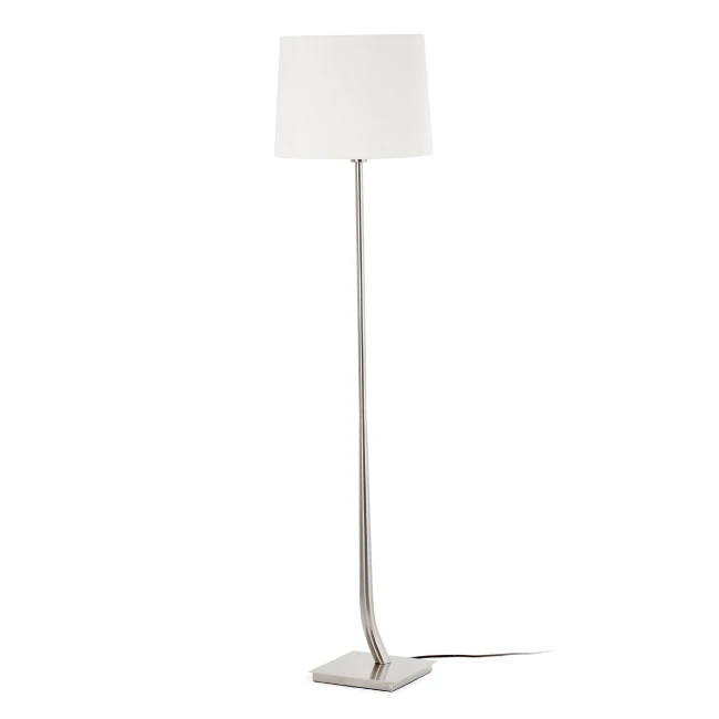 Standing lamp REM Nickel/White