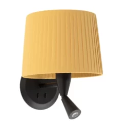 Wall lamp SAMBA Black/Yellow 3W