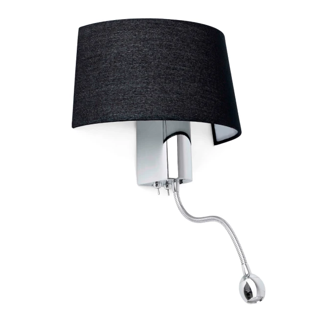 Wall directional lamp HOTEL Black