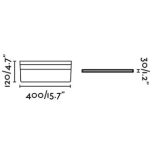 Sieninis šviestuvas LINEAR baltas