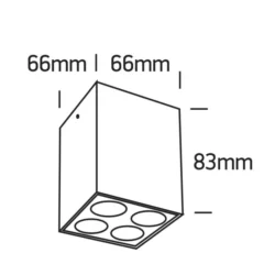 10W Įmontuojamas kryptinis šviestuvas 11110E/W/W Baltas 3000K