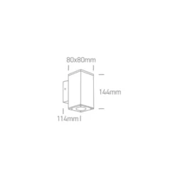 10W Įmontuojamas kryptinis šviestuvas 11110E/W/W Baltas 3000K