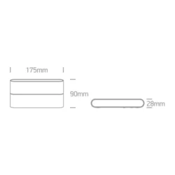 12W 3000K įmontuojama panelė Dure 3 IP54, 125 lm/W