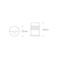 7W Lubinis šviestuvas 12107B/W/W Baltas 3000K DIMM