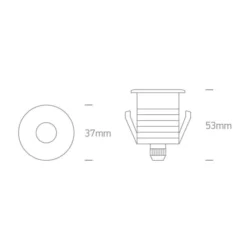 7W Lubinis šviestuvas 12107B/W/W Baltas 3000K DIMM