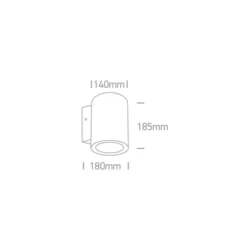 7W Lubinis šviestuvas 12107B/W/W Baltas 3000K DIMM