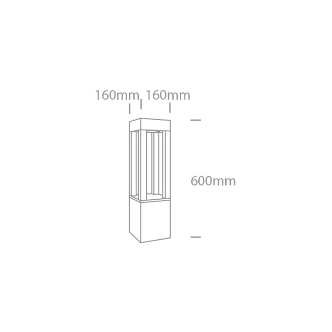 10W Pastatomas lauko šviestuvas 67470A/B/W Juodas IP65