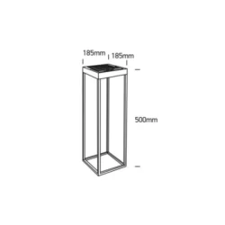 2.2W Pastatomas lauko šviestuvas su saulės baterija 67520A/B/W IP65 3000K DIMM