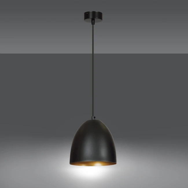 Hanging lamp LENOX 1 Black/Gold 410/1