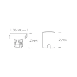 2W Įmontuojamas šviestuvas 68074/W/W Baltas 3000K IP65 DIMM