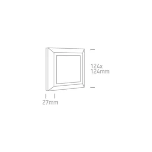 40W sieninis lauko šviestuvas 67138L/AN/W Antracitas 3000K IP65 DIMM