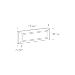 7W Sieninis lauko šviestuvas 67450A/AN/W Antracitas 3000K IP54