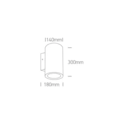 40W Lubinis šviestuvas 67138L/AN/W Antracitas 3000K IP65 DIMM