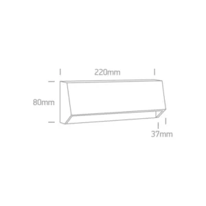 7W Sieninis lauko šviestuvas 67450/W/W Baltas 3000K IP54