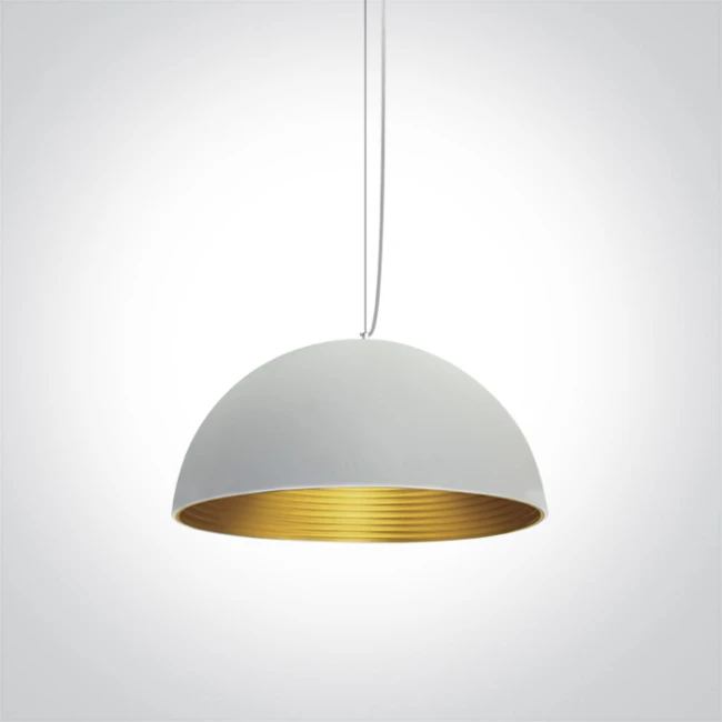 Hanging lamp 63022/W/BS White/Brass