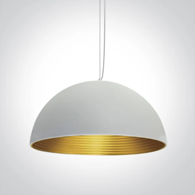 Hanging lamp 63022B/W/BS White/Brass ⌀60