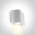 6W Sieninis lauko šviestuvas 67422/W/W Baltas 3000K IP54