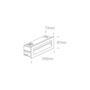 8.5W Įmontuojamas šviestuvas 68066/W/W Baltas 3000K IP65