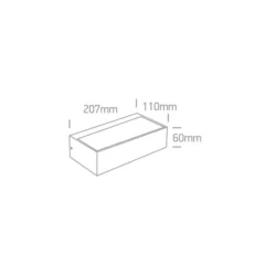 12W 3000K įmontuojama panelė Dure 3 IP54, 125 lm/W