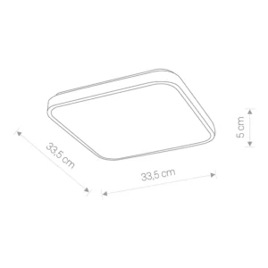 Lubinis šviestuvas AGNES SQUARE LED 16W 4000K IP44 8135