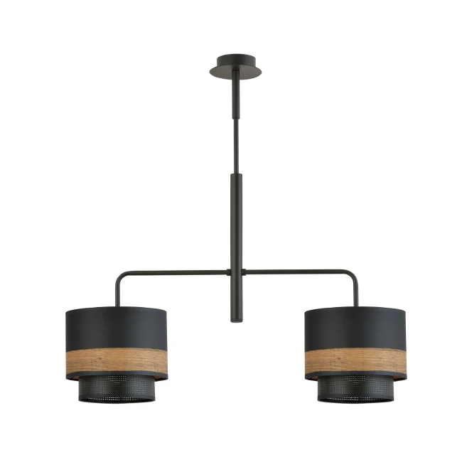 Ceiling lamp ARIGATO 2 Black/Wood 1193/2