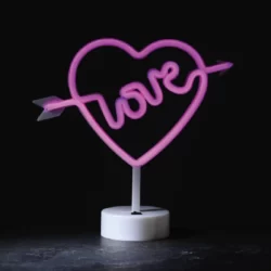 LED Neoninis užrašas "love", 29x10x28.5cm, IP20, 3xΑΑ/USB