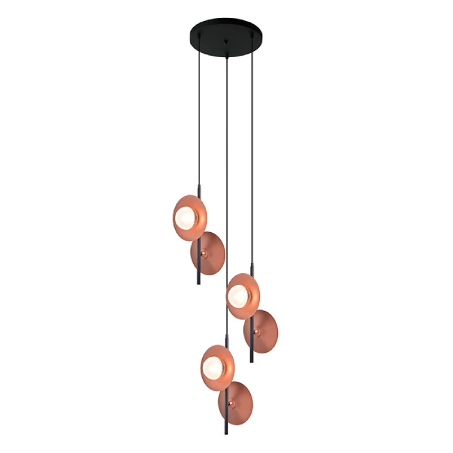 Hanging LED lamp HYDRA, Copper, HL4306P53BC