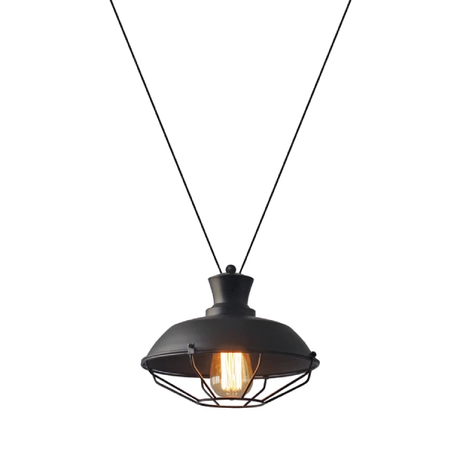 Hanging LED lamp ANGELA, Black, ⌀26, KS14632BB