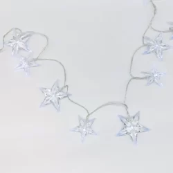 LED Girlianda BIG&MEDIUM STARS, 6000K, 135+30cm, IP20, 3xAA