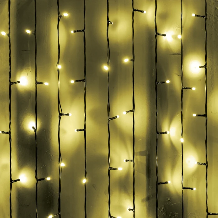 LED Girlianda CURTAIN LIGHT, 3000K, IP65, 200x100cm, 1,5M