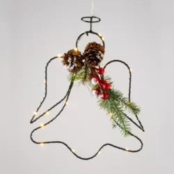 Pakabinama LED dekoracija HANGING ANGEL, 3000K, IP20, 24.5x30.5cm, 3xAA