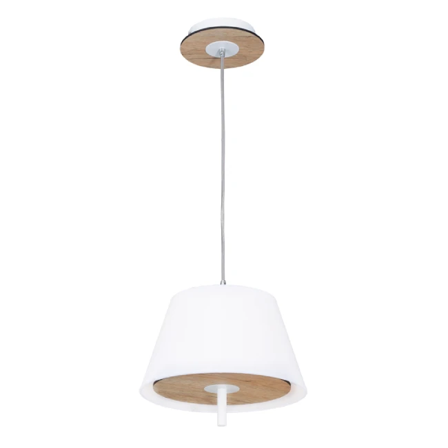 Hanging LED lamp NETTO, White, ⌀28, ZM16281PLW