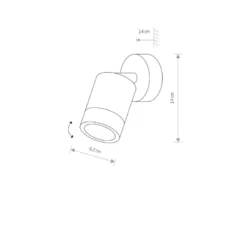 Sieninis lauko šviestuvas FALLON IP54 9552