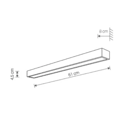 Sieninis šviestuvas KAGERA LED M 9503