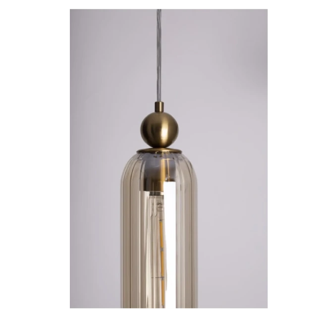 Hanging LED lamp CAMPANILA, Sand glass, P0510