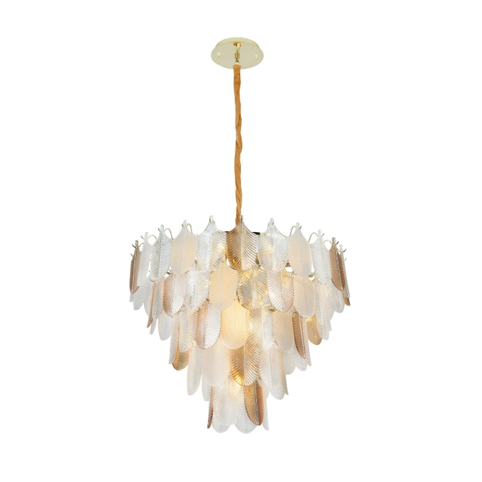 Hanging LED lamp ARWENA, White/Gold, ⌀80