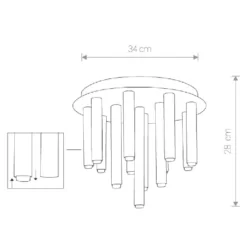 Lubinis šviestuvas STALACTITE 13