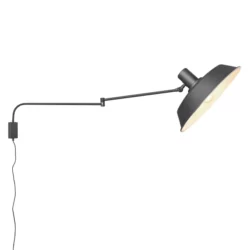 Sieninis kryptinis LED šviestuvas BOLDER, Matinis juodas, 200300132