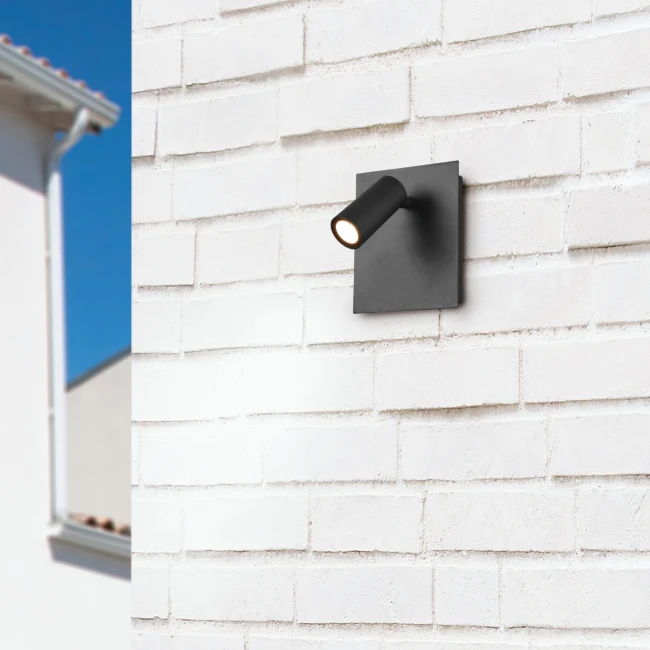4W Outdoor LED wall light TUNGA, 3000K, IP54, Anthracite, 222960142