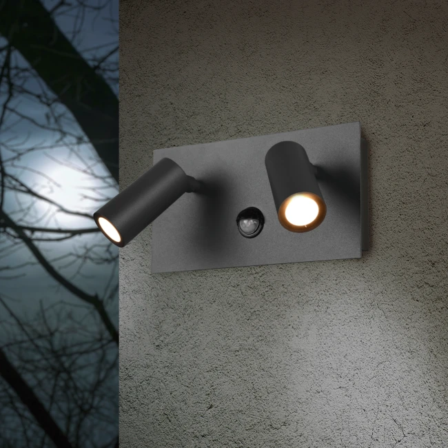 8W Wall outdoor LED light TUNGA, 3000K, IP54, Sensor, 222969242