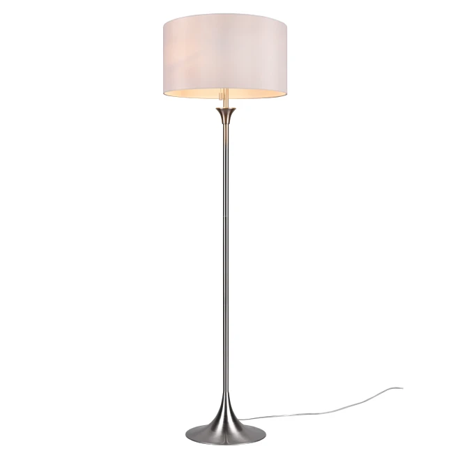Floor lamp SABIA, Nickel/White, 415700307
