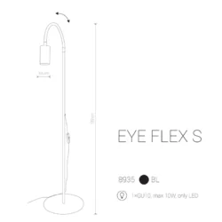 Pastatomas šviestuvas EYE FLEX S BLACK 8935