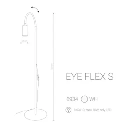 Pastatomas šviestuvas EYE FLEX S WHITE 8934