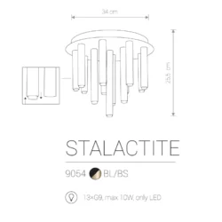 Lubinis šviestuvas STALACTITE BRASS 13 9054